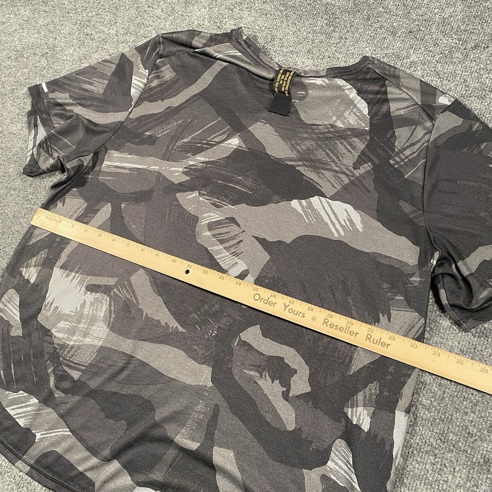 Nike Dri Fit Miler Short Sleeve Cascade Brushstroke Camo Running Top Mens XL - Picture 8 of 8